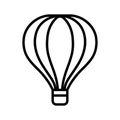 Hot air balloon icon vector design template basic RGB Royalty Free Stock Photo