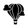 Hot air balloon icon vector design template basic RGB Royalty Free Stock Photo