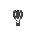 Hot air balloon icon vector