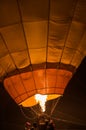 Hot air balloon, evening inflation, Lake Havasu City balloon festival