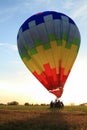 Hot Air Balloon landing Royalty Free Stock Photo