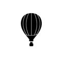 Hot air balloon logo icon vector illustration