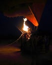 Hot air balloon of Luxor at night Royalty Free Stock Photo