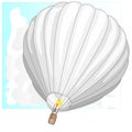 Hot Air Balloon / montgolfier vector Royalty Free Stock Photo