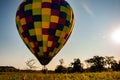 Hot Air Balloon after a Morning Ride Royalty Free Stock Photo