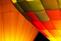 Hot Air Balloon Night Glow Royalty Free Stock Photo