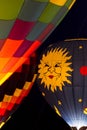 Hot Air Balloon Night Glow Royalty Free Stock Photo