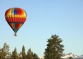 Hot Air Balloon over Bend,OR. Royalty Free Stock Photo