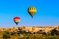 Hot air balloon over Cappadocia Royalty Free Stock Photo