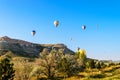 Hot air balloon over Cappadocia Royalty Free Stock Photo