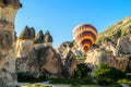 Hot air balloon over Cappadocia Royalty Free Stock Photo