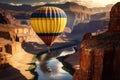 Hot air balloon over Colorado River, Arizona, United States of America