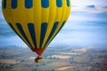 Hot Air Balloon Over Field