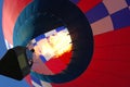 Hot air balloon over Iowa Royalty Free Stock Photo