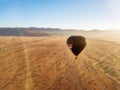 Hot Air Balloon over the Namibian Desert taken in January 2018 Royalty Free Stock Photo