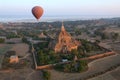 Hot Air Balloon over the temples of Bagan - Myanmar