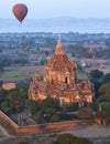 Hot Air Balloon over the temples of Bagan - Myanmar