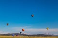 Hot Air Balloon Practice Royalty Free Stock Photo