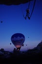 Hot air balloon ready to take off Cappadocia Royalty Free Stock Photo