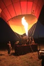 Hot Air Balloon ready to take off Royalty Free Stock Photo