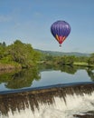 Hot Air Balloon RIde at Quechee Vermont Royalty Free Stock Photo