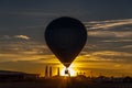 Hot air balloon rides in the sky