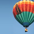 Hot Air Balloon Sailing in Sky Royalty Free Stock Photo