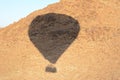 Hot air balloon selfie against rocky surface