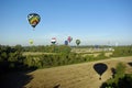 Hot Air Balloon Shadow Royalty Free Stock Photo