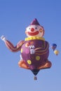 A hot air balloon shaped like a clown at the Albuquerque International Balloon Fiesta, Albuquerque, New Mexico