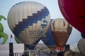 Hot air balloon show in Harod Spring Royalty Free Stock Photo