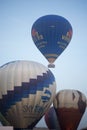 Hot air balloon show in Harod Spring Royalty Free Stock Photo