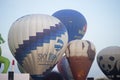 Hot air balloon show in Harod Spring Royalty Free Stock Photo