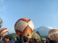 hot air balloon show in Wonosobo