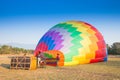 Hot air balloon on sky in Laos Royalty Free Stock Photo