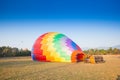 Hot air balloon on sky in Laos Royalty Free Stock Photo