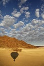 Hot Air Balloon - Sossusvlei - Namibia Royalty Free Stock Photo