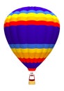 Hot Air Balloon on White Royalty Free Stock Photo