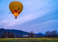 Hot Air Ballooning Across Napa Valley, California Royalty Free Stock Photo