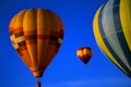 Hot air balloons agaisnt blue sky