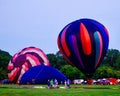 Hot Air Balloons Being Inflated With Cold Air #5