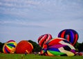 Hot Air Balloons Being Inflated With Cold Air #7