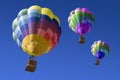 Hot air balloons in the blue sky Royalty Free Stock Photo