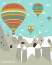 Hot air balloons in Cappadocia