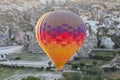 Hot Air Balloons in Cappadocia Valleys Royalty Free Stock Photo