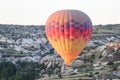 Hot Air Balloons in Cappadocia Valleys Royalty Free Stock Photo