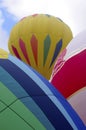 Hot Air Balloons filing with air Royalty Free Stock Photo