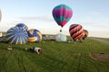 Hot air balloons flight Royalty Free Stock Photo