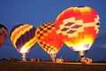 Hot air balloons flight Royalty Free Stock Photo