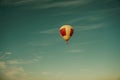 Hot Air Balloons in Flight. Hot Air Balloon on morning sky . Royalty Free Stock Photo